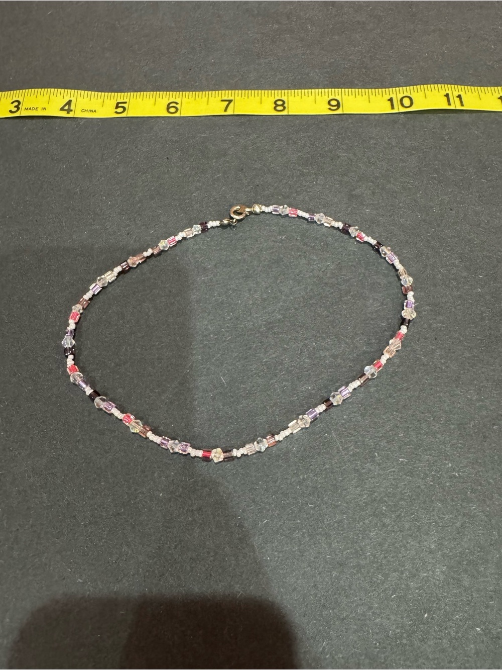 Handmade Multicolor Crystal Beaded Choker Necklace